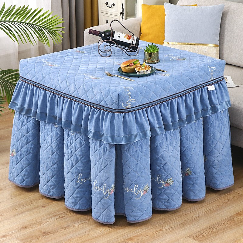 电炉罩烤火桌子罩正方形麻将机罩加厚电取暖炉桌罩冬季烤火被