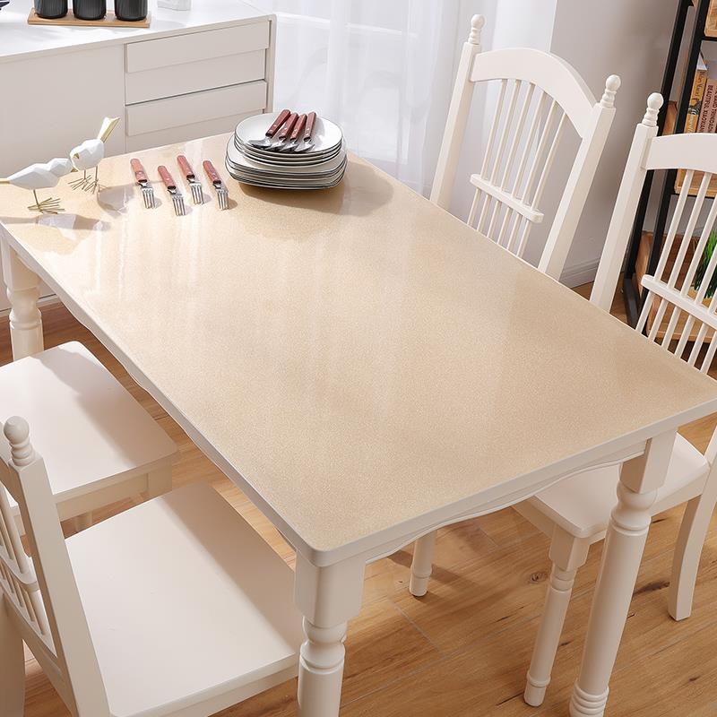 桌子上垫的皮 家用桌面茶几软皮玻璃防水防烫pvc加厚磨砂塑料