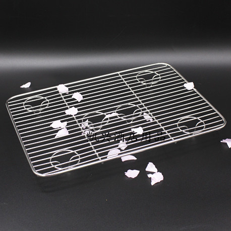 蛋糕晾网不锈钢网片沥水网沥油网烧烤网 带脚网烤箱烤网烤网架