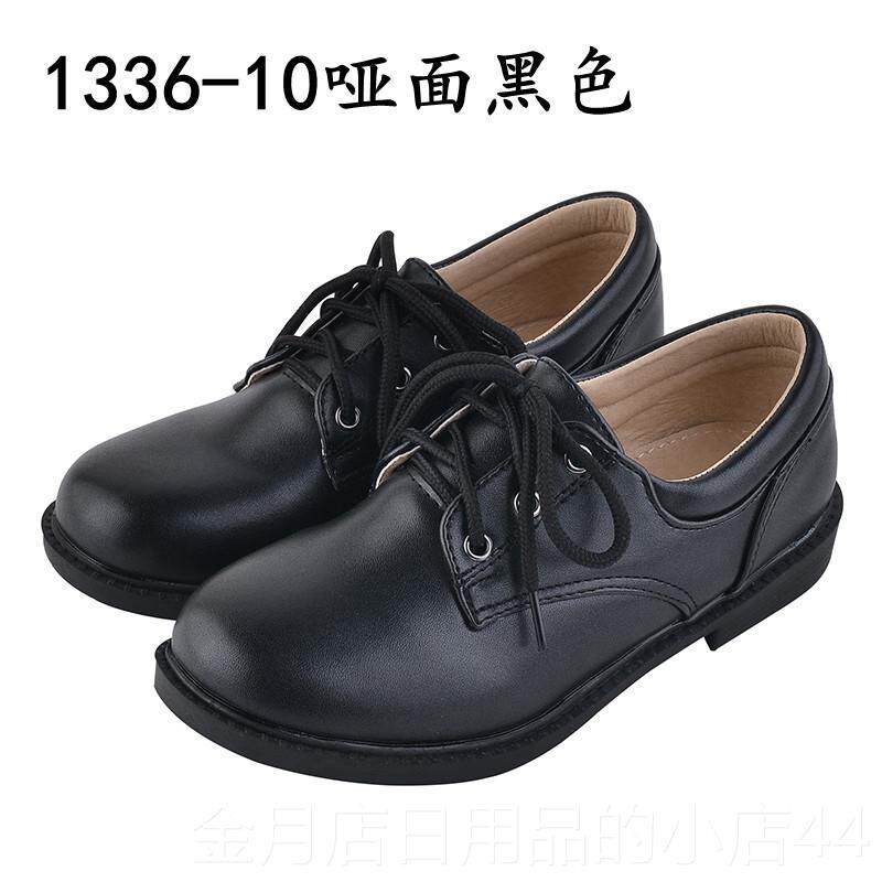高档男童鞋亮黑儿皮童鞋小生合唱团学舞台演出中童西装大礼服白皮