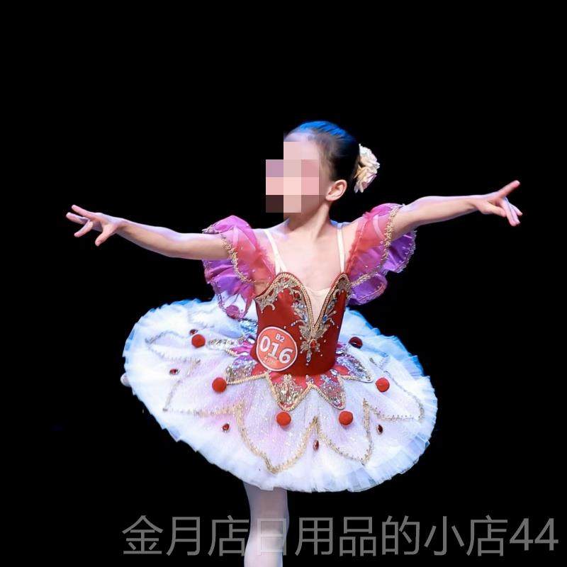 高档儿童奏樱萝U卜芭蕾舞变TUT裙演出服女童芭蕾舞蓬蓬裙纱裙舞台