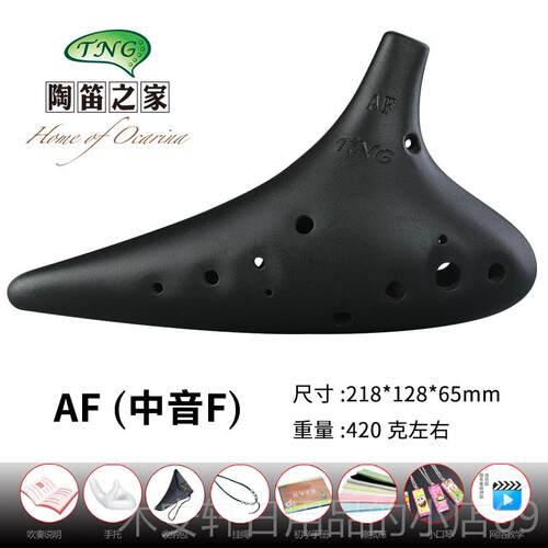 正品台湾CTNG12A中音C/F调SC高音学生孔初陶笛故乡的原风景熏烧学