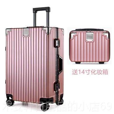 正品行李箱20子母铝框拉杆箱大容可机旅行登箱男24结量实耐用女万
