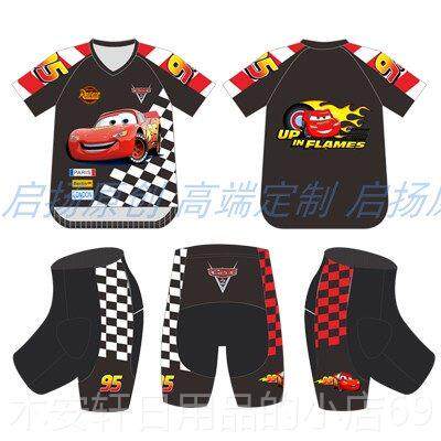 正品启扬儿童平衡车长恤气干短袖骑行轮滑服运动TV领速衣透工厂定