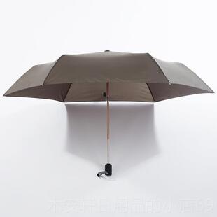 正品110克出超薄便携三折叠雨伞伞女口日本碳纤维晴骨架迷你铅笔