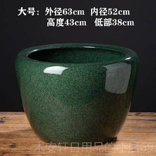 正品景德缸镇陶鱼瓷鱼养金盆缸睡莲盆荷花缸碗莲缸乌龟大水缸客厅