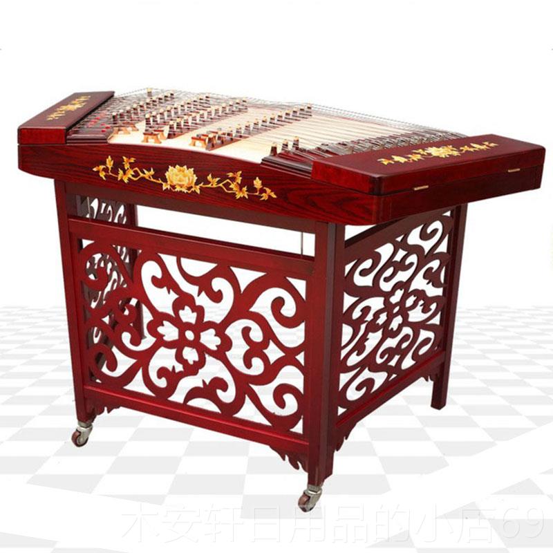 正品耀森 402彷红木国色牡丹扬琴民族通弹拨乐器演厂初学奏用家直