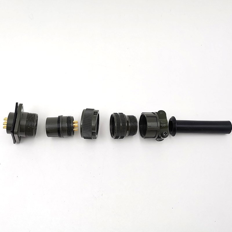 MS310-1S-1S7芯针式直头弯头15 电机航空插头座防水连接器