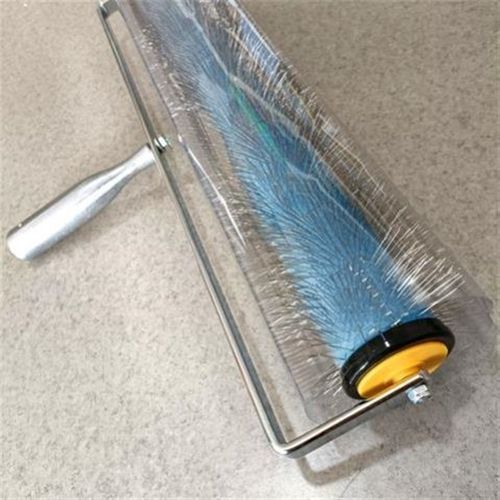 不锈钢针消泡滚筒彩色水泥自流平消放气细齿消泡滚20寸自流平工具