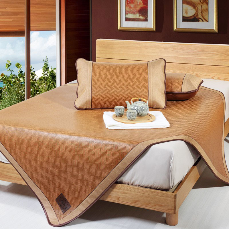 老席匠凉席夏季高端天然纯藤席1.8m床笠单人可折叠草席子1.5米1.2