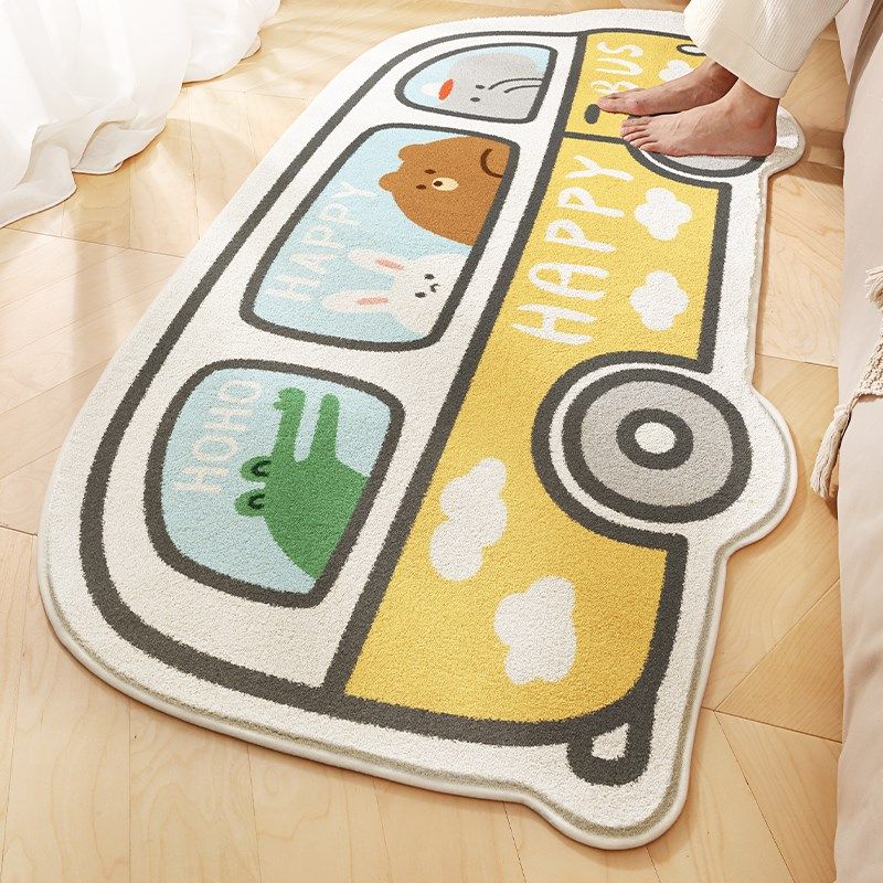 大江地毯卧室冬天床边毯儿童房间毛毯家用可爱加厚可睡可坐飘窗垫