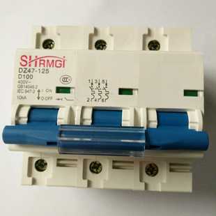 100A 125H断路器NC保护器D型80A 125A 100 3P空气开关DZ47