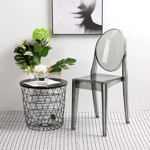 Ганглонг Дьявол Призрачный Стул Яйли прозрачный обеденный стул Небольшой Дизайнер Творческий простые модные хрустальные кресло