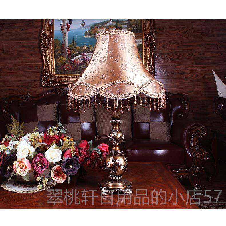 正品欧式落地灯美式客厅宫复古轻奢廷格典温古馨可调光卧室风立式