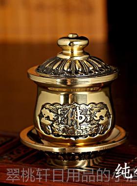 正品圆通佛具品佛前水水杯供佛铜供杯净水杯用圣水杯供杯供贡水杯