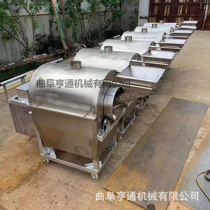 跨境外贸工厂炒货机多功能咖啡豆翻炒机花生瓜子滚筒式炒货机批发