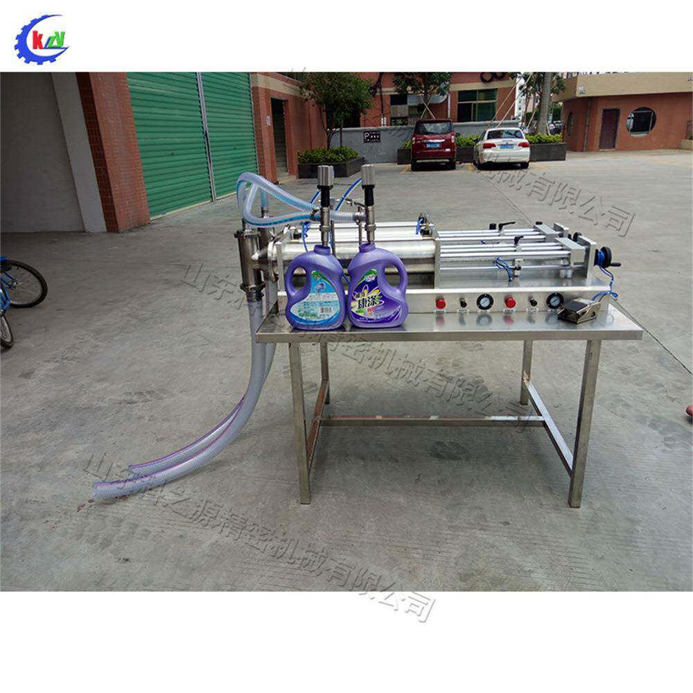 Filling machine自动化双头液体灌装机 活塞式洗衣液灌装设备