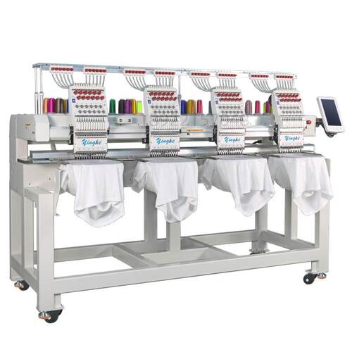Yinghe 4Heads Embroidery Machine自动商用绣花机Support