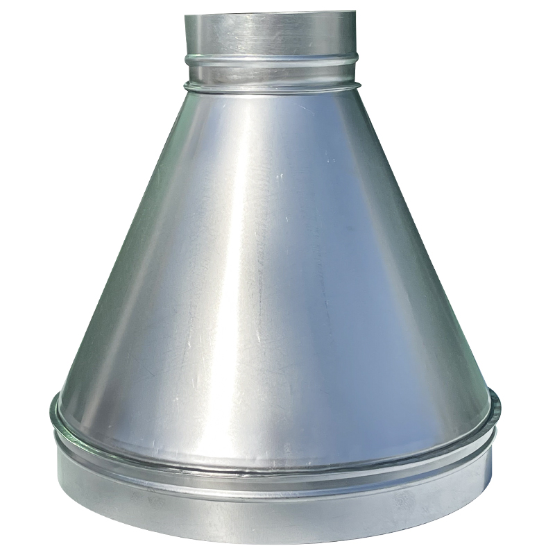 白铁皮变径接头大小头法兰铁皮排烟管弯头转接头变径管油烟机风机