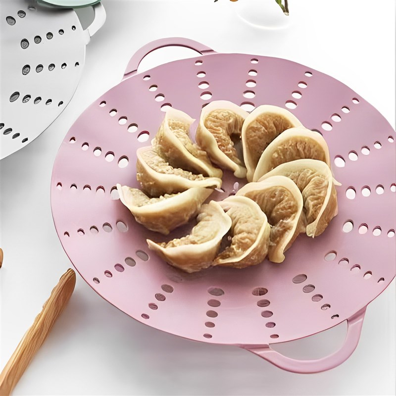 食品级硅胶蒸架防烫提手蒸盘家用多功能电饭煲蒸笼不粘锅蒸屉蒸格