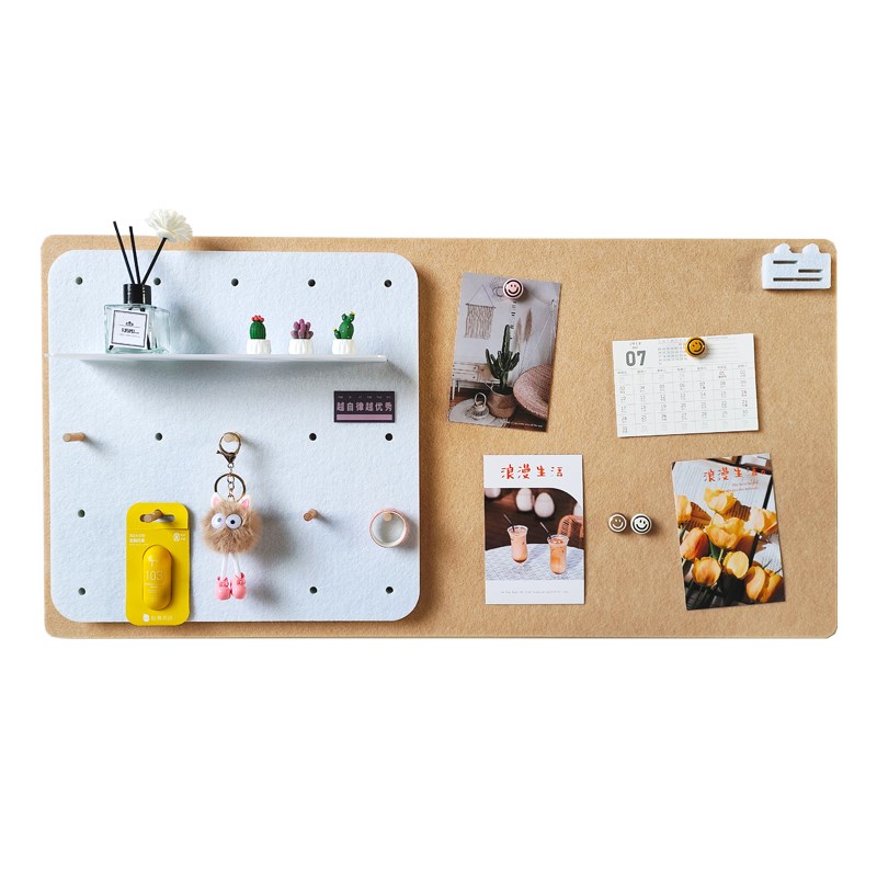 照片墙毛毡墙贴留言板背景板免打孔拍立得创意软木板幼儿园