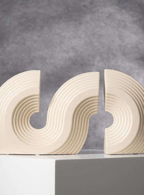 新年中式红色扇形摆件家居摆设装饰品乔迁结婚喜庆几何陶瓷软花瓶