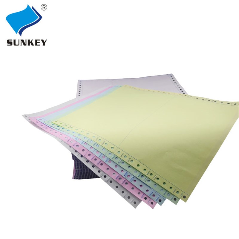 世纪旗针式打印纸二三四五六联二等份三等分无碳复写机打联单纸