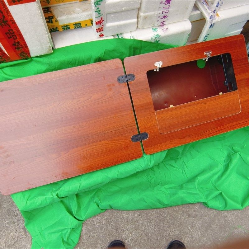 家用老式缝纫机通用实木新款加厚台面上海飞人蝴蝶脚踩缝纫机配件