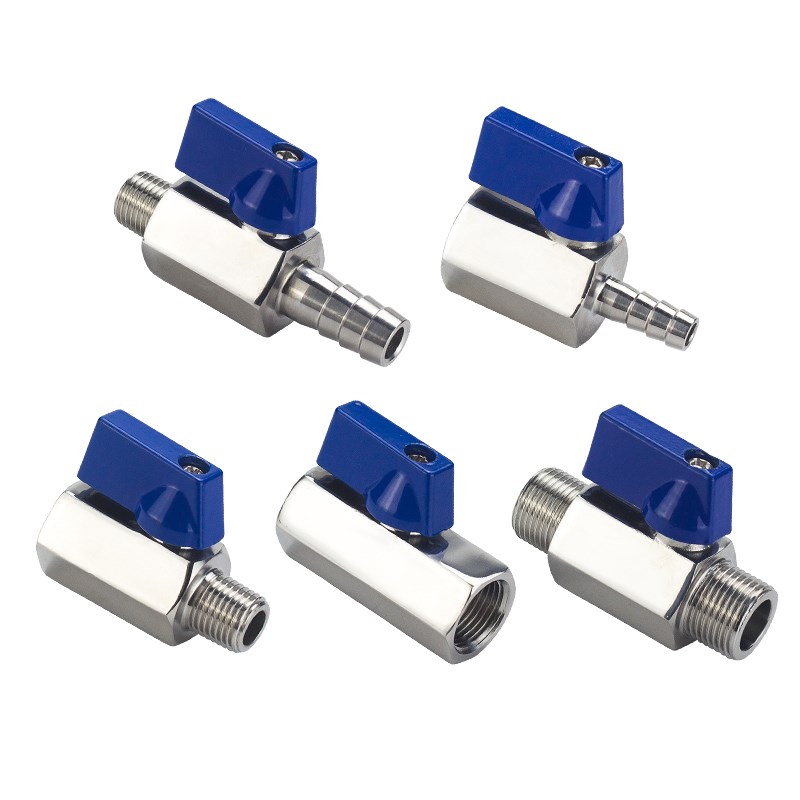 30不锈钢内外丝迷你球宝塔微型外丝小门开关/分1寸dn15