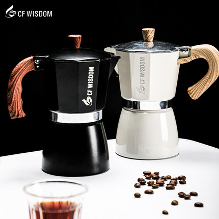 CF WISDOM智摩 摩卡壶 单阀手冲咖啡壶家用小型电陶炉器具套装