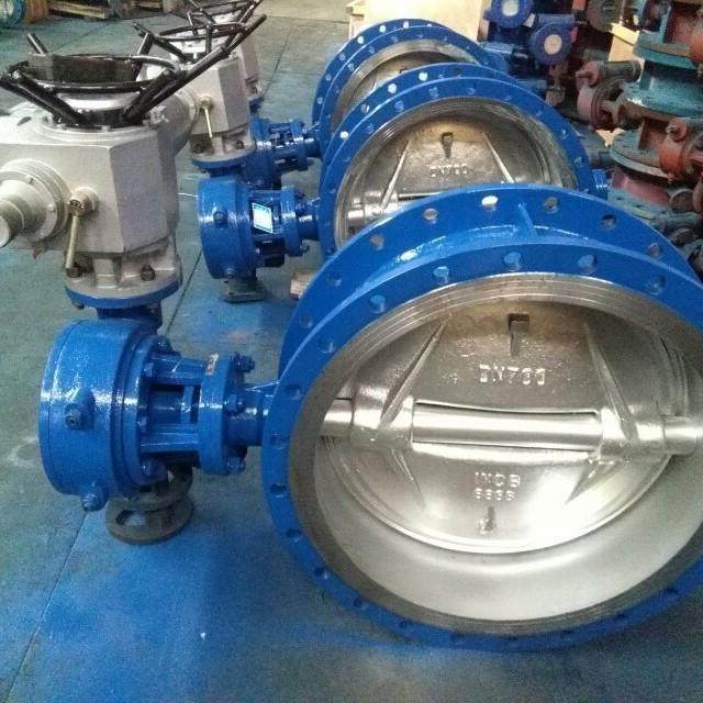 防爆电动铸钢对夹式三偏心蝶阀DD973H-16C高温金属硬密封蝶阀