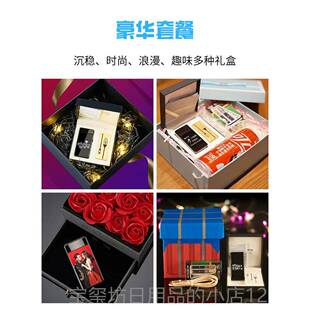 高档Ty子p机e-C电弧打火机充定制防风电金属感应智能个性电打火送