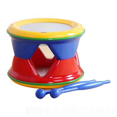 正品Tol月o宝宝击小鼓玩具儿童奥尔夫打击乐器婴儿拍鼓敲9-1拍21-