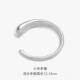 正品 银镯子女 SUORV素银觉手镯D 简约不规则设计高级感925轻奢时尚