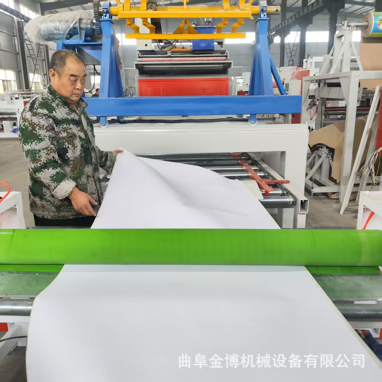 铝箔双面复合岩棉板 eva热胶涂胶保温一体板复合机 两卷合一