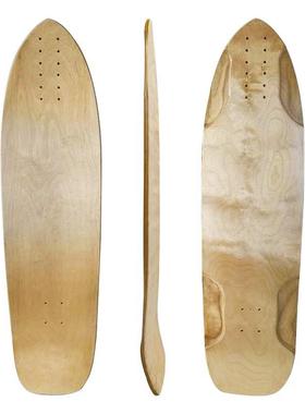 陆地冲浪滑板36inch硬岩枫木 长板陆冲速降全能板面尾翘中凹版型