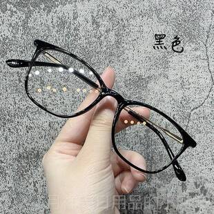 高档超轻防蓝光、防射流女性素颜近视眼镜、文艺行模配处特方护眼
