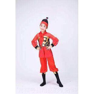 高档演元旦军儿童穆演出服古装花木兰打鼓服小花旦桂英士兵将表服