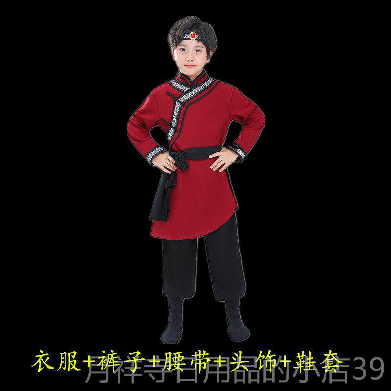 高档儿童蒙古舞蹈服蒙族演族出服女童白马筷子顶舞碗服舞儿童民演图片