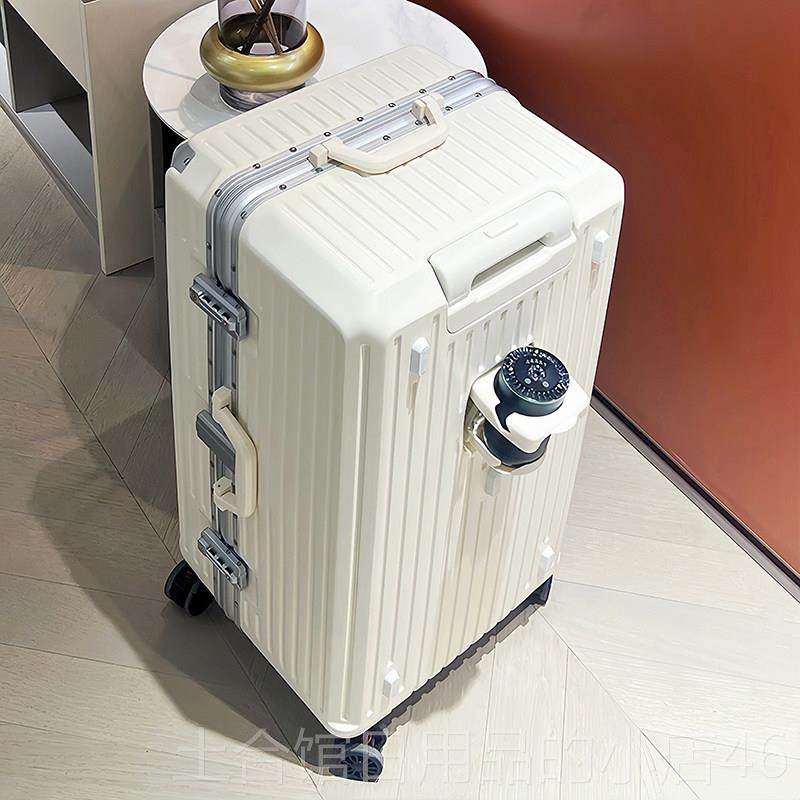 高档新款多功能容量大铝框行李箱女22寸登机拉箱男向轮万密码旅杆