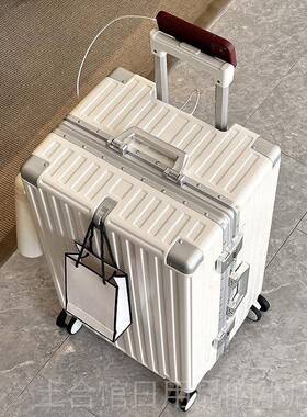 高档分大容量行李箱28寸加厚实耐用铝结框拉杆箱七女旅行箱皮箱三