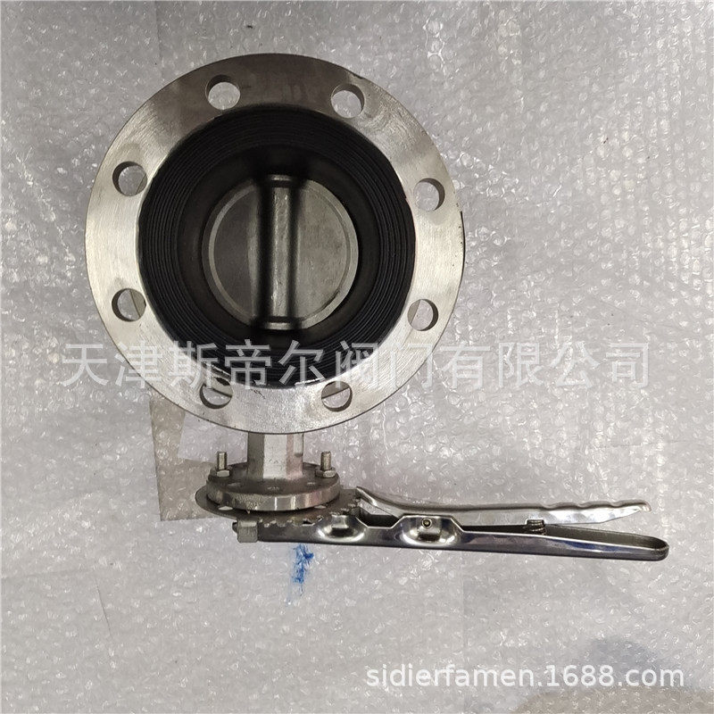 全不锈钢法兰蝶阀 双法兰无销手柄传动软密封蝶阀 天津WD41X-10P,五金/工具,蝶阀,淘宝优惠券,粉丝福利购,淘宝优惠卷