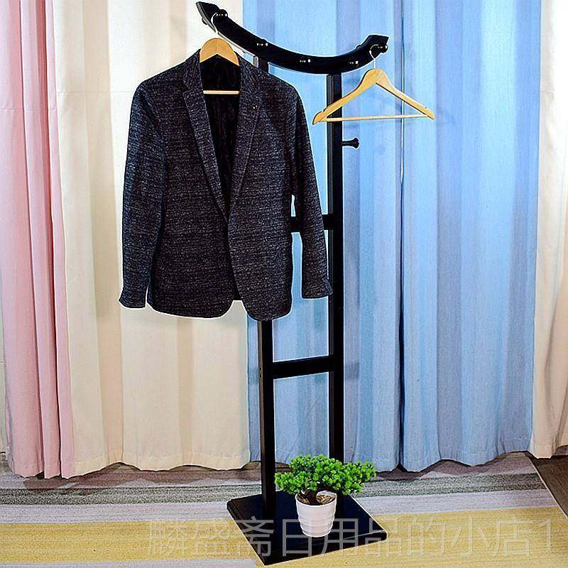 正品地卧室挂衣落架实木衣帽高酒店专用轻奢级可移动置物架架一体