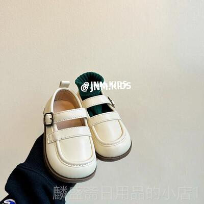 正品ts正品女童皮鞋春秋韩版儿童公演学院风出单洋气女宝宝软鞋底