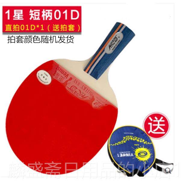 正品银河乒乓球拍0双1B 2B 403B 0 05 06B反胶成品拍训练球拍直横