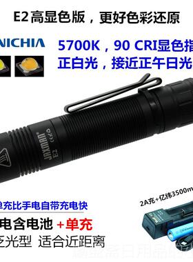 正品JAXMAN江夏电子tE2 ype-c6直充日亚219高显色TIR透镜泛光1805