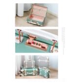 正品 1寸覆古手礼提箱迷你小包密码 箱行李箱结皮婚化妆箱彩箱登3机