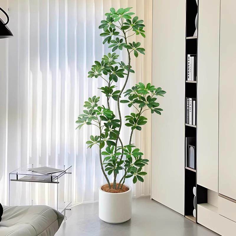 仿真绿植高端轻奢仿生鸭脚木室内客厅沙发边大型盆栽落地假植物,鲜花速递/花卉仿真/绿植园艺,割草机/草坪机,淘宝优惠券,粉丝福利购,淘宝优惠卷