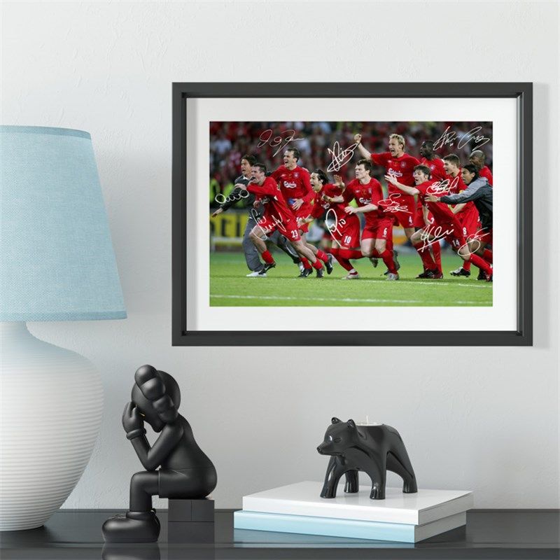 2005年伊斯坦布尔奇迹利物浦实木装饰相框照片墙桌摆挂框摆件家居