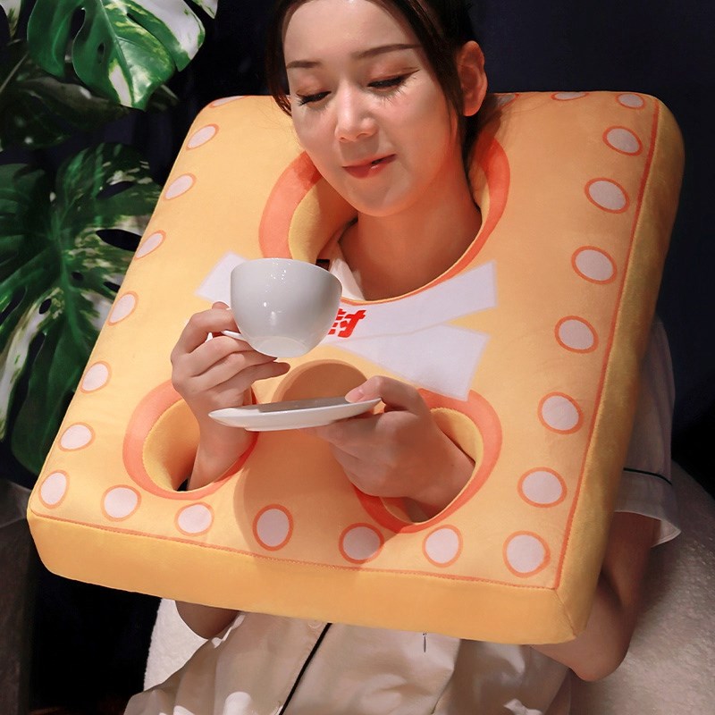 创意搞怪古代枷锁抱枕沙发客厅办公室宿舍床头靠枕靠垫办公室坐垫